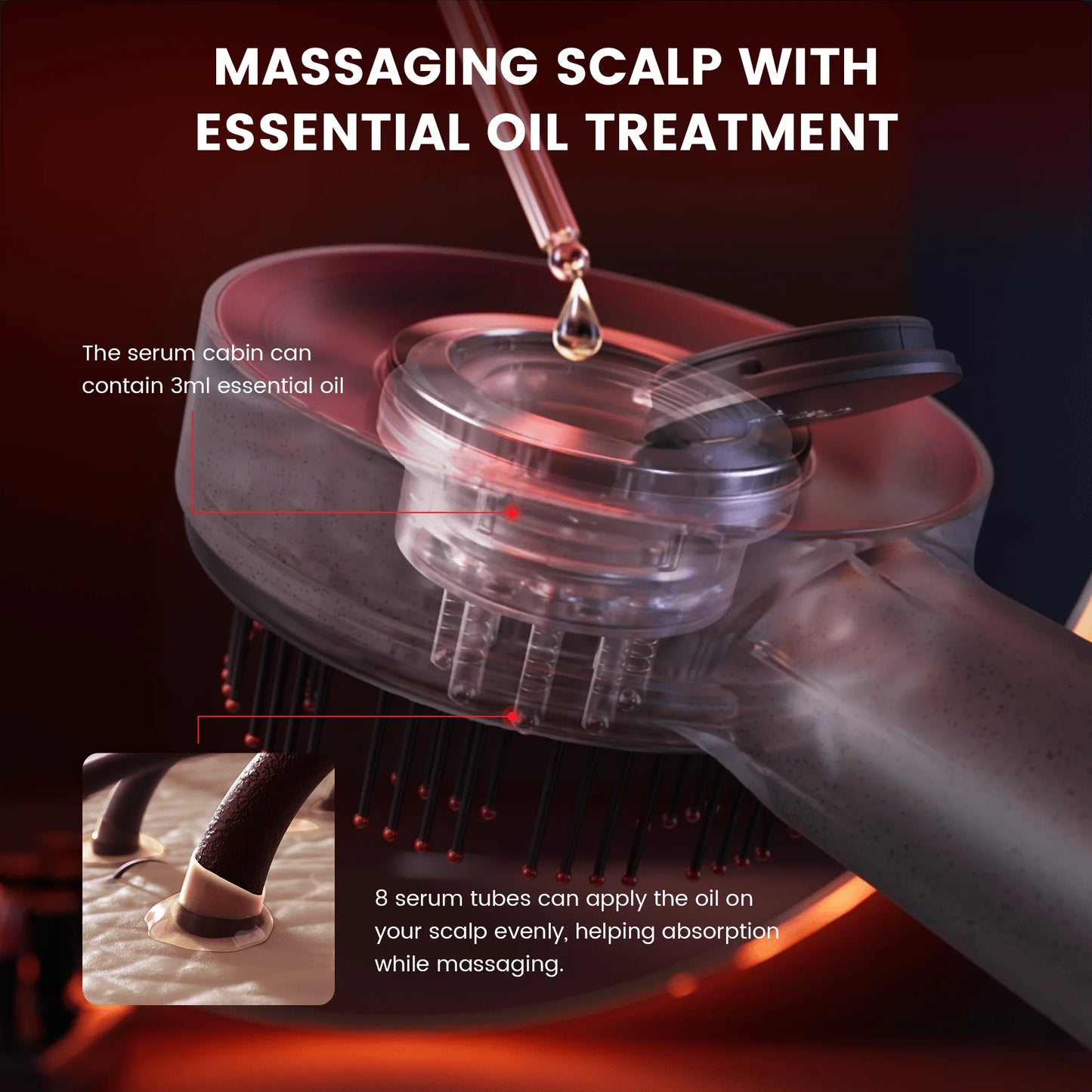 BlissCrown® Breo Brush Scalp Massager