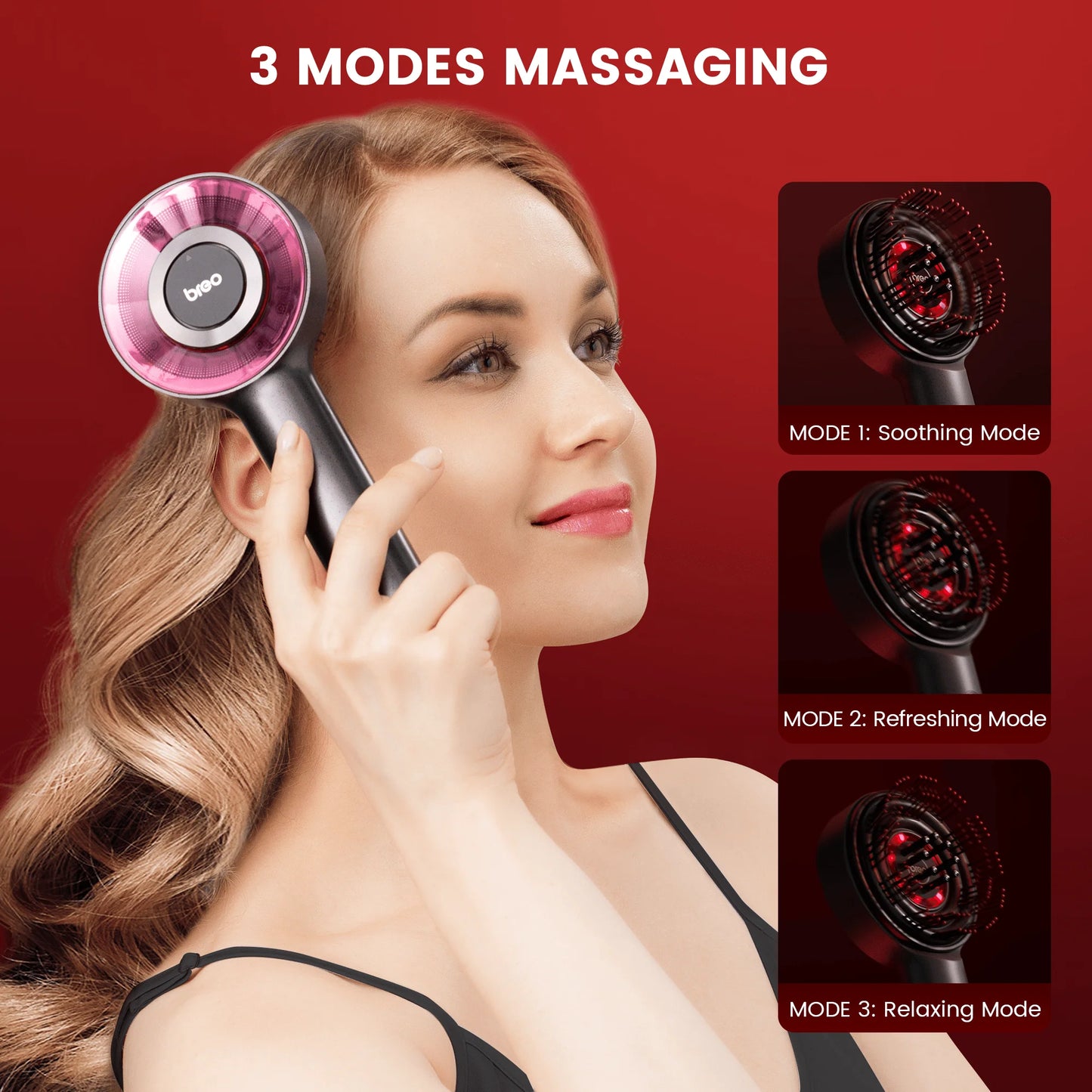 BlissCrown® Breo Brush Scalp Massager